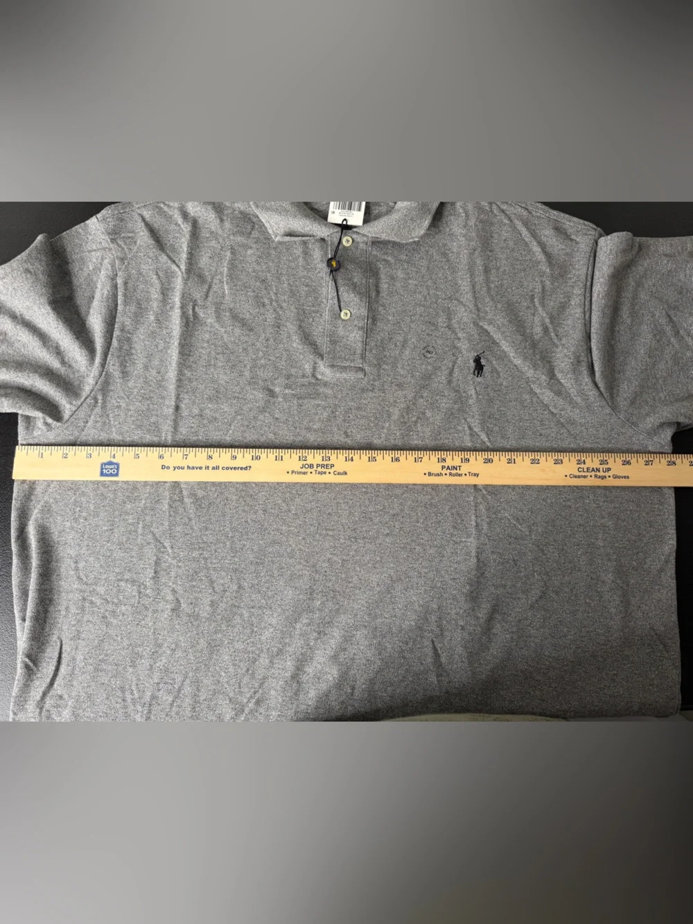 Polo Ralph Lauren Mens Short Sleeve Polo Shirt 2XLT Tall Heather Gray NWT